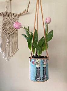 Daisy Boots Planter (hanging)